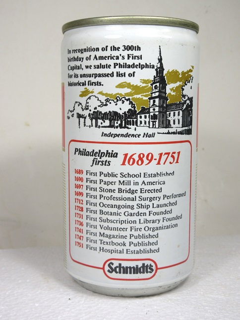 Schmidt's - Philadelphia Firsts - 1689-1751 - T/O - Click Image to Close